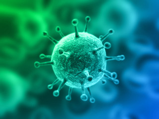 Obraz premium isolierter virus