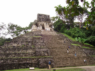 Mexique temple a Palenque