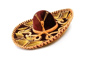 Deurstickers Mexico Sombrero