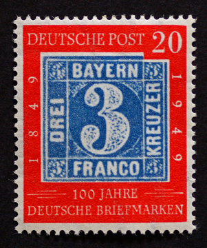 100 Jahre deutsche Briefmarken 20 Pfennig