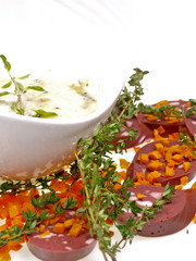 kartoffelsuppe mit blutwurst