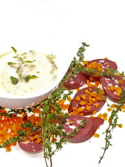 kartoffelsuppe mit blutwurst