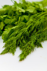 Dill and parsley