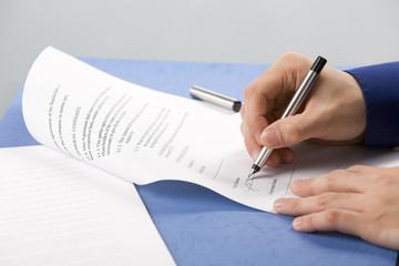 Signing The Document