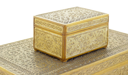 Wood box with groove