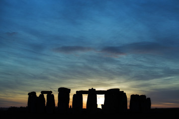 Stonehenge at sunset