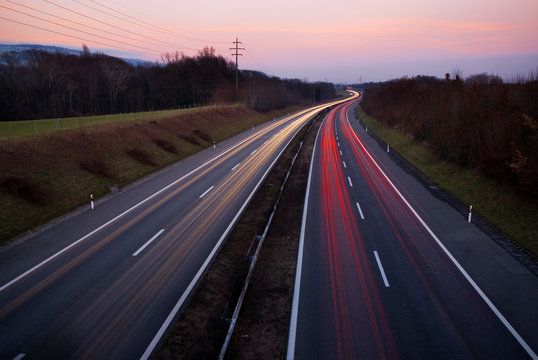 trafic autoroute fin de journ&eacute;e