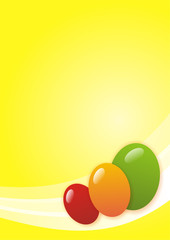 Osterstimmung Hintergrund hochkant gelb