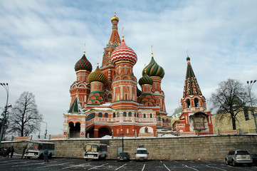 Fototapeta na wymiar Katedra Świętego Bazylego Moskwa