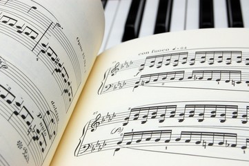 Piano music manuscript
