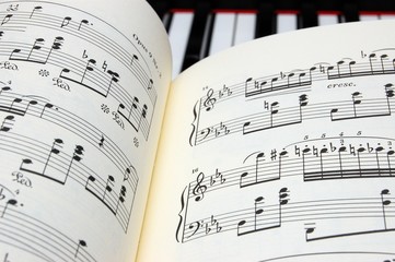 Piano music manuscript