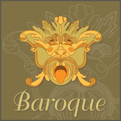 Mascherone barocco - Baroque mask