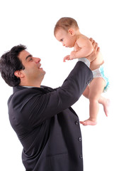 Man holding a children