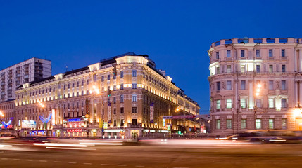 Fototapeta na wymiar Moscow.Smolenskiy boulevard