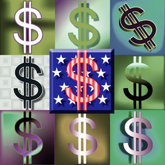 Obraz premium American Dollar sign