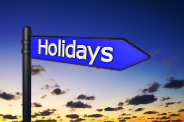 Obraz premium Holidays - 3d concept illustration