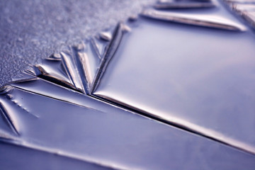 Close-up of blue nice ice