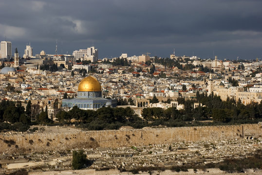 The holy city Jerusalem from Israel