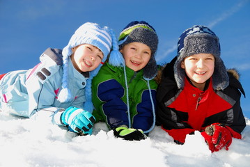 Children in snow