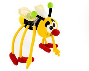 Obraz na płótnie Canvas Colorful soft toy on white background with clipping path