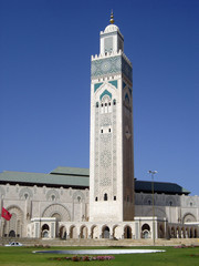 Fototapeta na wymiar Mosquee Hassan 2, Casablanca