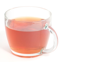 Tea cup on a white background