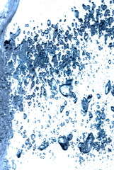 The abstract water splash background