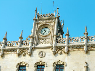 Rossio Lisbon central station, main entrance. 