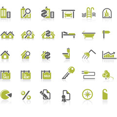 Real Estate icon set 