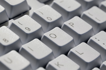 Computer keyboard close-up