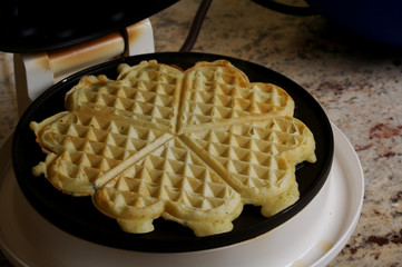 Waffeln backen