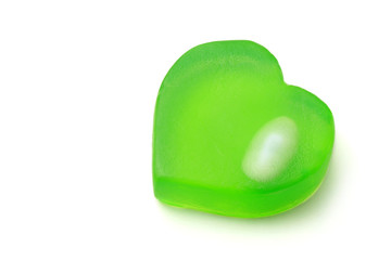 Heart shaped soap with pebble