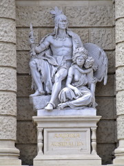 Fototapeta na wymiar wien statue