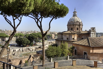 Fototapeta na wymiar Chiesa dei Santi Luca e Martina - Rome, Italie