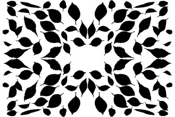 silhouettes de feuilles