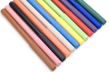 series object on white - soft-tip pen