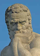 Fototapeta na wymiar Kamienne rze¼by Sokratesa.