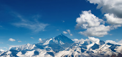Mount Everest, uitzicht vanuit Tibet