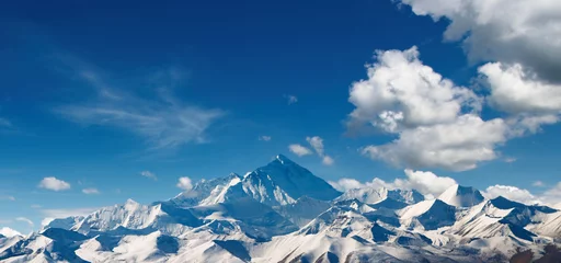 Photo sur Plexiglas Everest Mont Everest, vue du Tibet