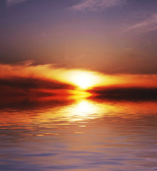 Obraz na płótnie Canvas Sunset scene