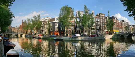 Tuinposter Amsterdam. Kanaal  7. © Rostislav Glinsky