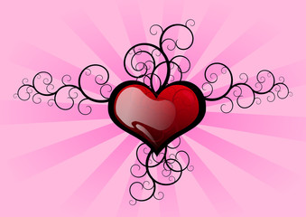 Abstract valentines background