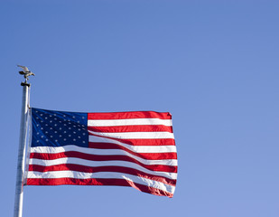 Obraz premium American Flag in the Wind