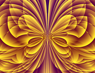Abstract textured fractals. Background. Digital illustration.