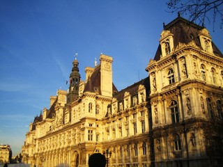 Fototapeta na wymiar Hotel de Ville, Paryż