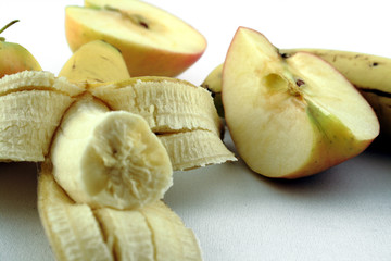 Apfel und Banane