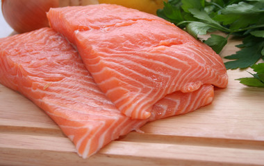 Frisches Seelachsfilet