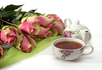 Roses and black tea