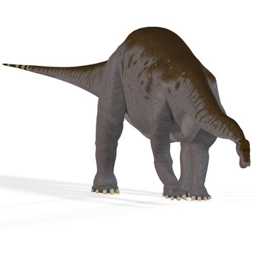 Rendered Image of a Dinosaur.with Clipping Path