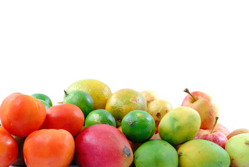 Organic Fresh Fruits from the market .